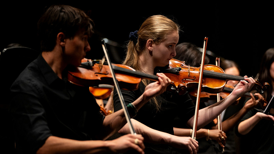 University Orchestra Ensembles in Concert poster